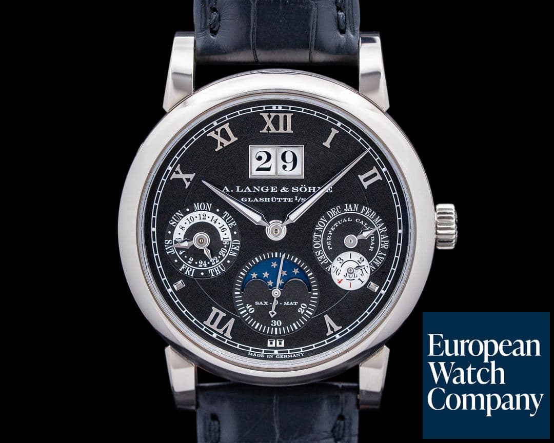 Image of A. Lange & Söhne 310.026 Langematik Perpetual 18K White Gold Black Dial