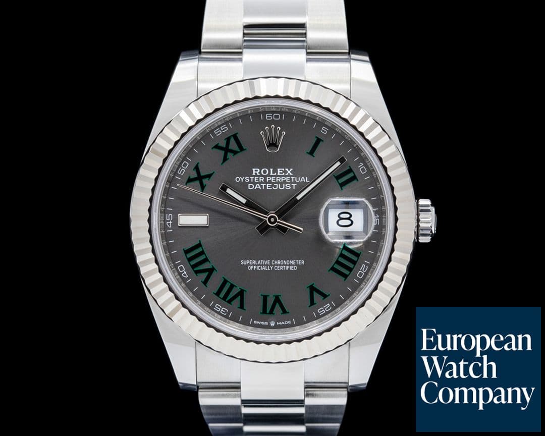 Image of Rolex 126334 Datejust 41 SS Gray Wimbledon Dial