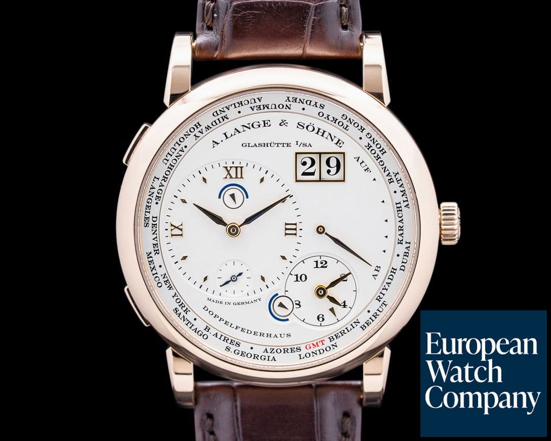 Image of A. Lange & Söhne 116.032 Lange 1 Time Zone 18K Rose Gold Silver Dial