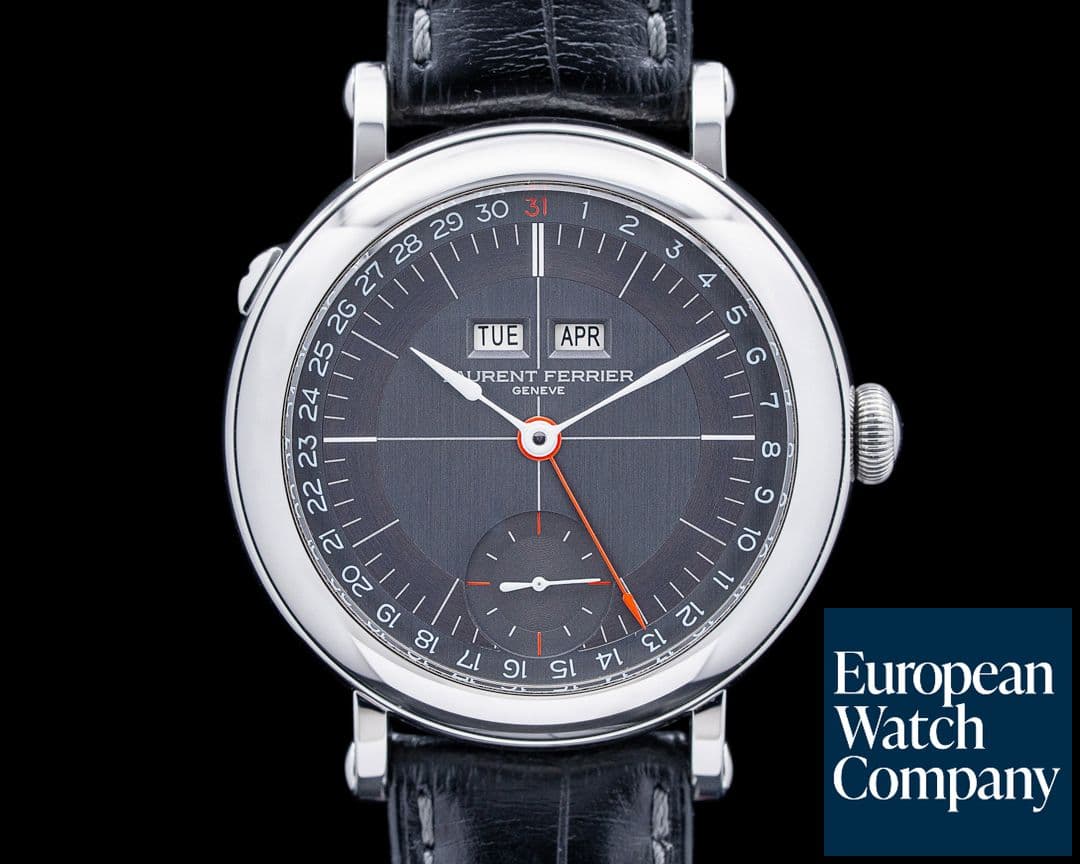 Image of Laurent Ferrier Annual Calendar Montre Ecole SS Gray Dial