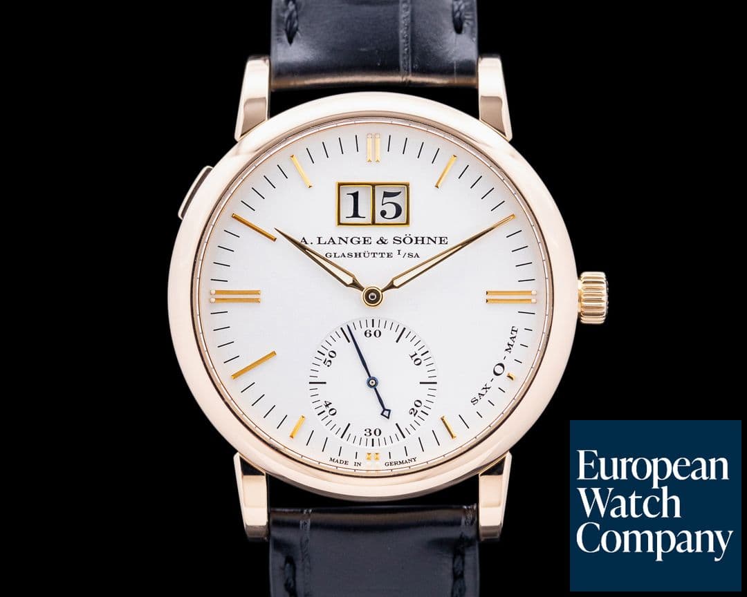 Image of A. Lange & Söhne 308.032 Langematik Big Date Sax-O-Mat 18K Rose Gold Silver Dial