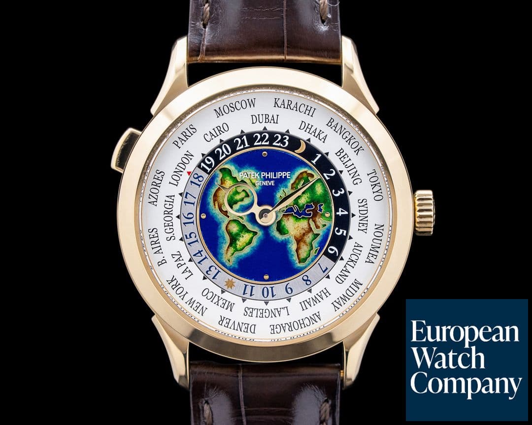 Image of Patek Philippe 5231J-001 World Time 18K Yellow Gold Silver Cloisonne Enamel Dial
