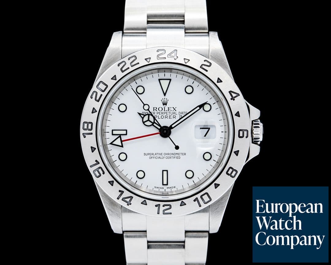 Image of Rolex 16570 Explorer II SS White Dial