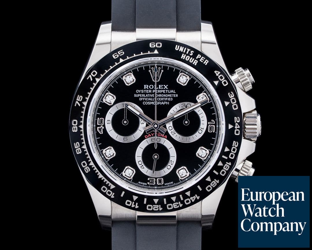 Image of Rolex 116519LN Daytona 18K White Gold Black Diamond Dial