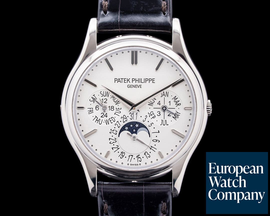 Image of Patek Philippe 5140G Perpetual Calendar Ultra Thin 18K White Gold Silver Dial