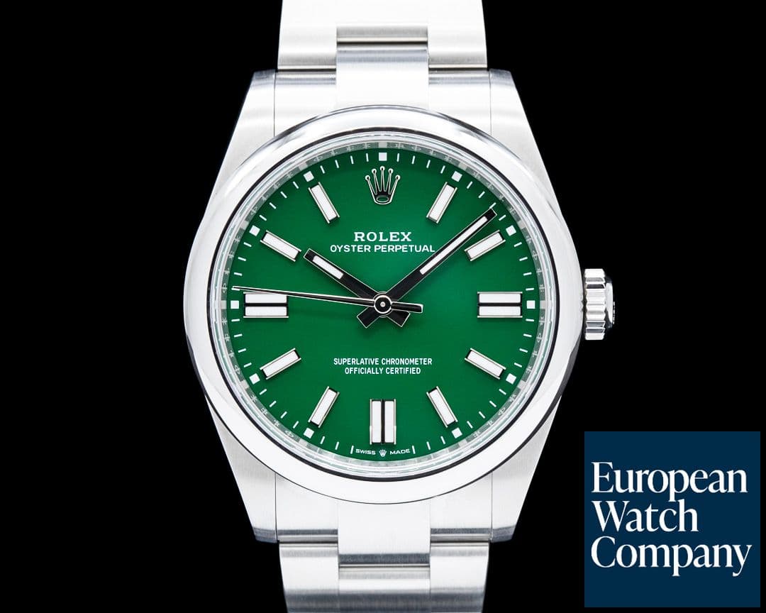 Image of Rolex 134300 Oyster Perpetual SS Green Dial 2025