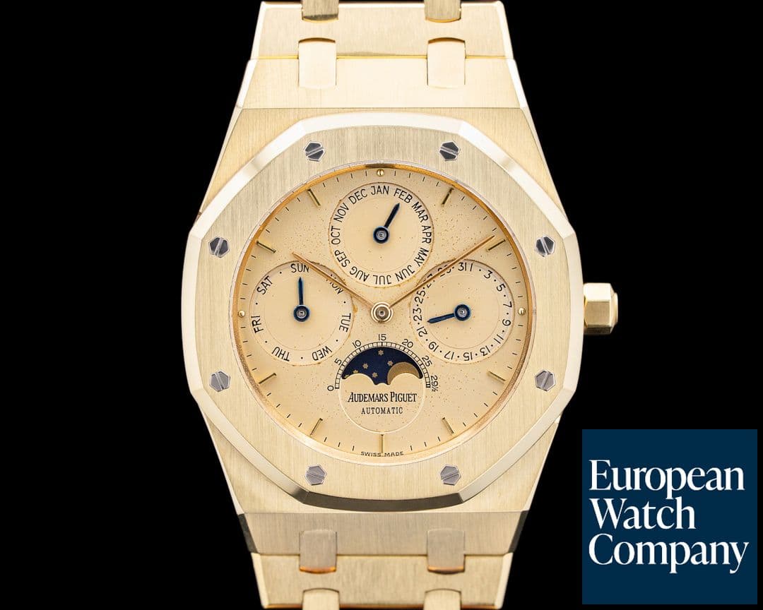Image of Audemars Piguet 25654BA Royal Oak Perpetual Calendar 18K Yellow Gold Champagne Dial