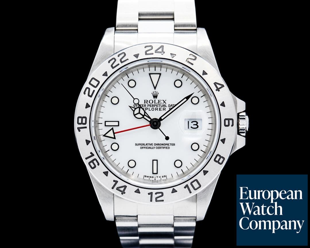 Image of Rolex 16570 Explorer II SS White Dial