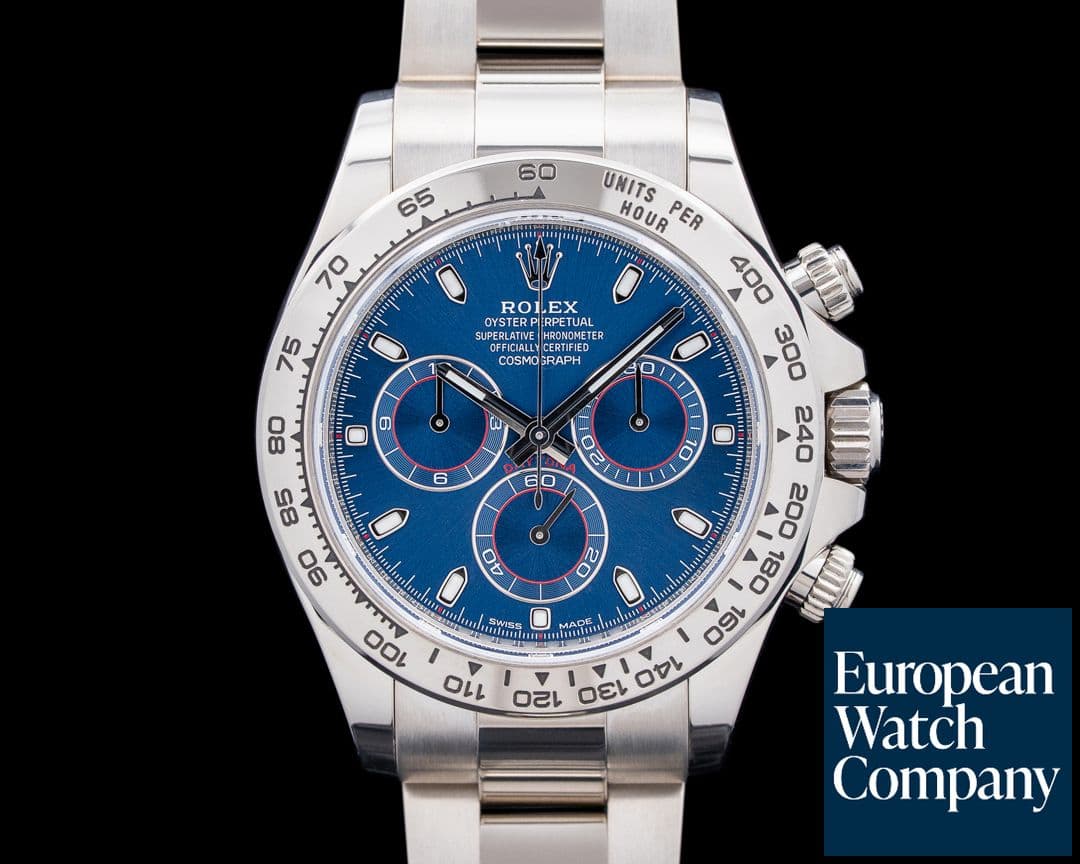 Image of Rolex 116509 Daytona 18K White Gold Blue Dial