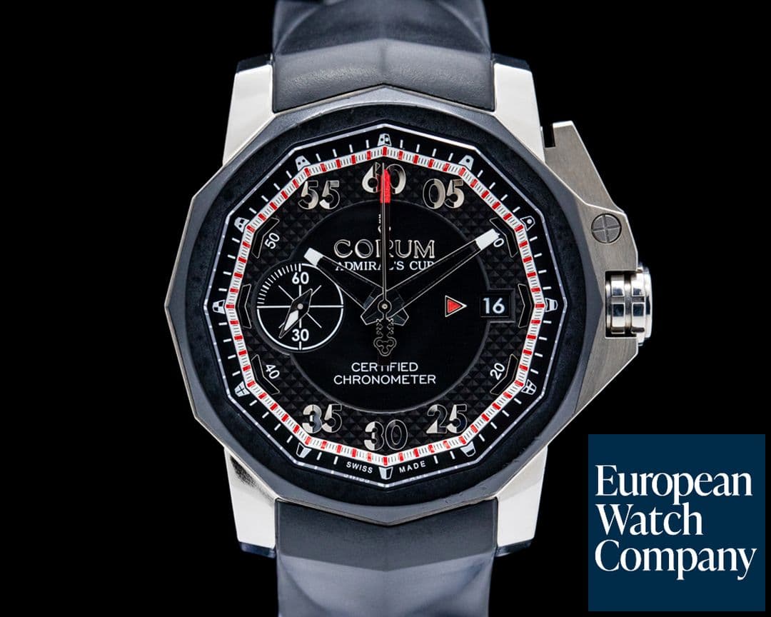 Image of Corum Admiral's Cup Seafender 44 Chrono Centro Titanium Black Dial LIMITED