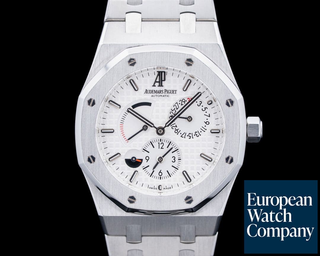 Image of Audemars Piguet 26120ST Royal Oak Dual Time SS Silver Dial