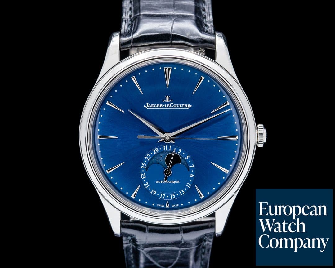 Image of Jaeger-LeCoultre Q1368480 Master Ultra Thin Moon SS Blue Dial