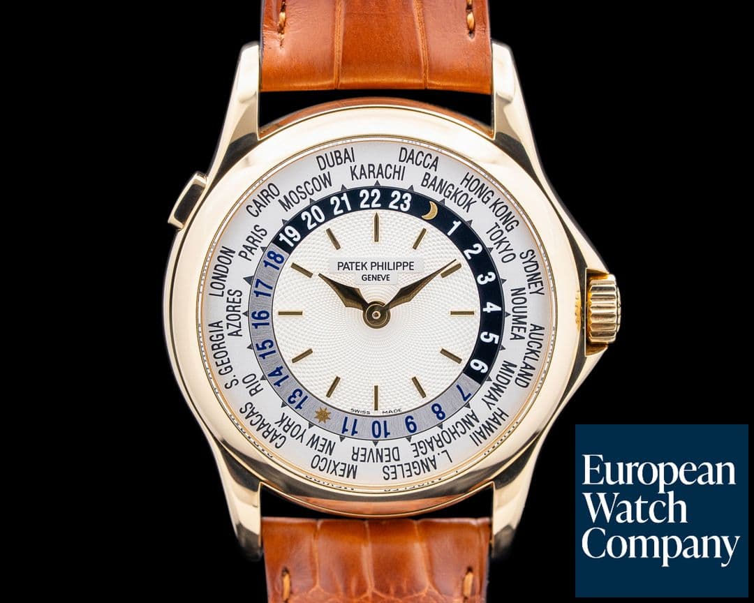 Image of Patek Philippe 5110J World Time 18K Yellow Gold Silver Dial