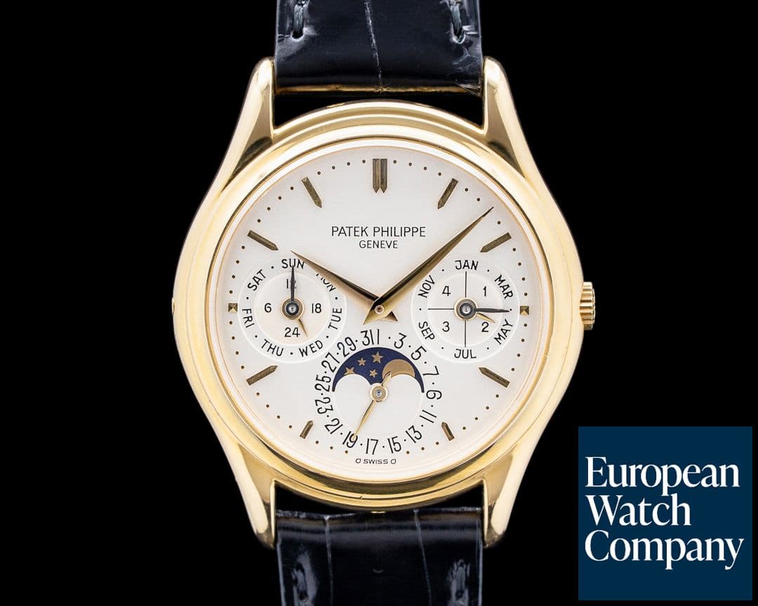 Image of Patek Philippe 3941J Perpetual Calendar 18K Yellow Gold Silver Dial
