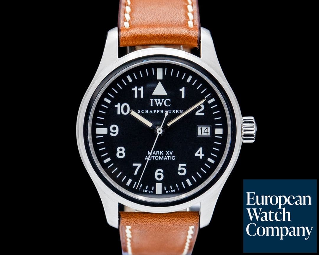 Image of IWC IW325301 Pilots Watch Mark XV SS Black Dial