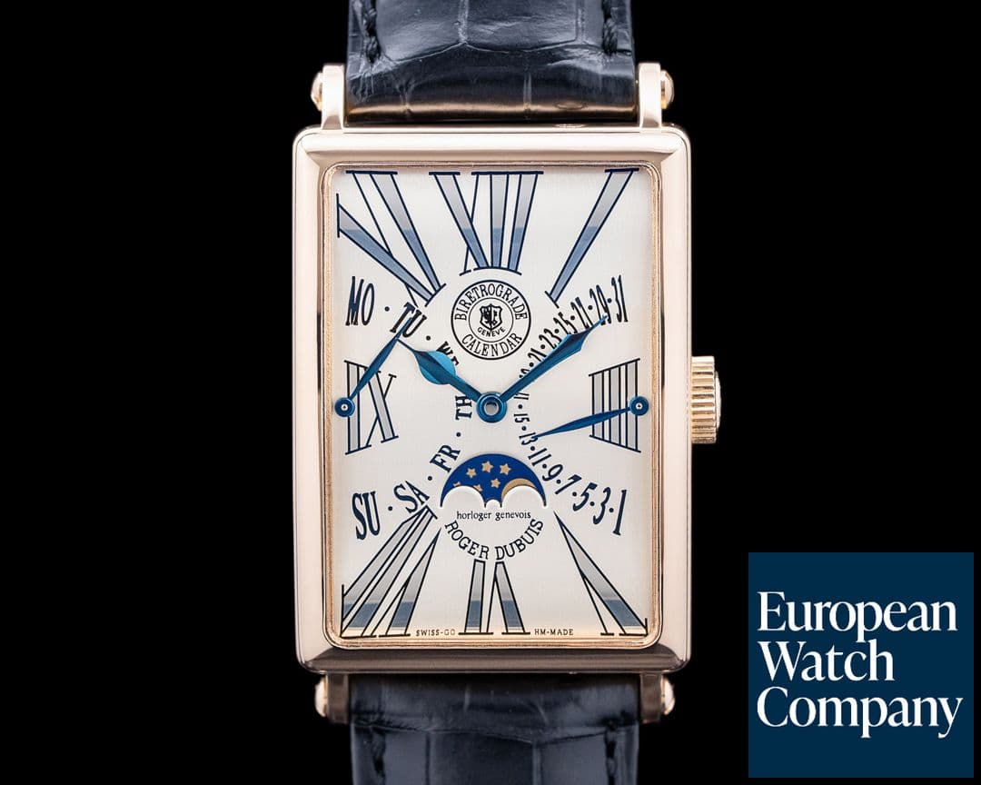 Image of Roger Dubuis Much More Bi-Retrograde 18K Rose Gold Silver Dial LIMITED