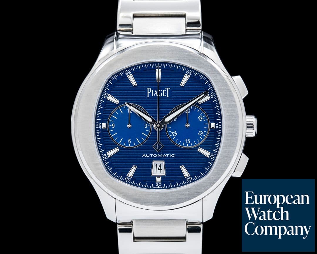 Image of Piaget G0A41006 Polo Chronograph SS Blue Dial