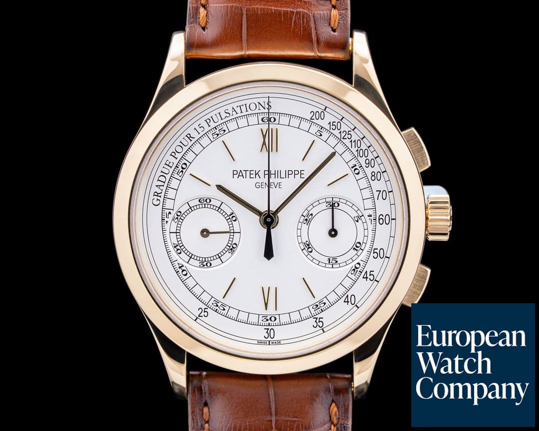 Image of Patek Philippe 5170J Chronograph 18K Yellow Gold Silver Dial