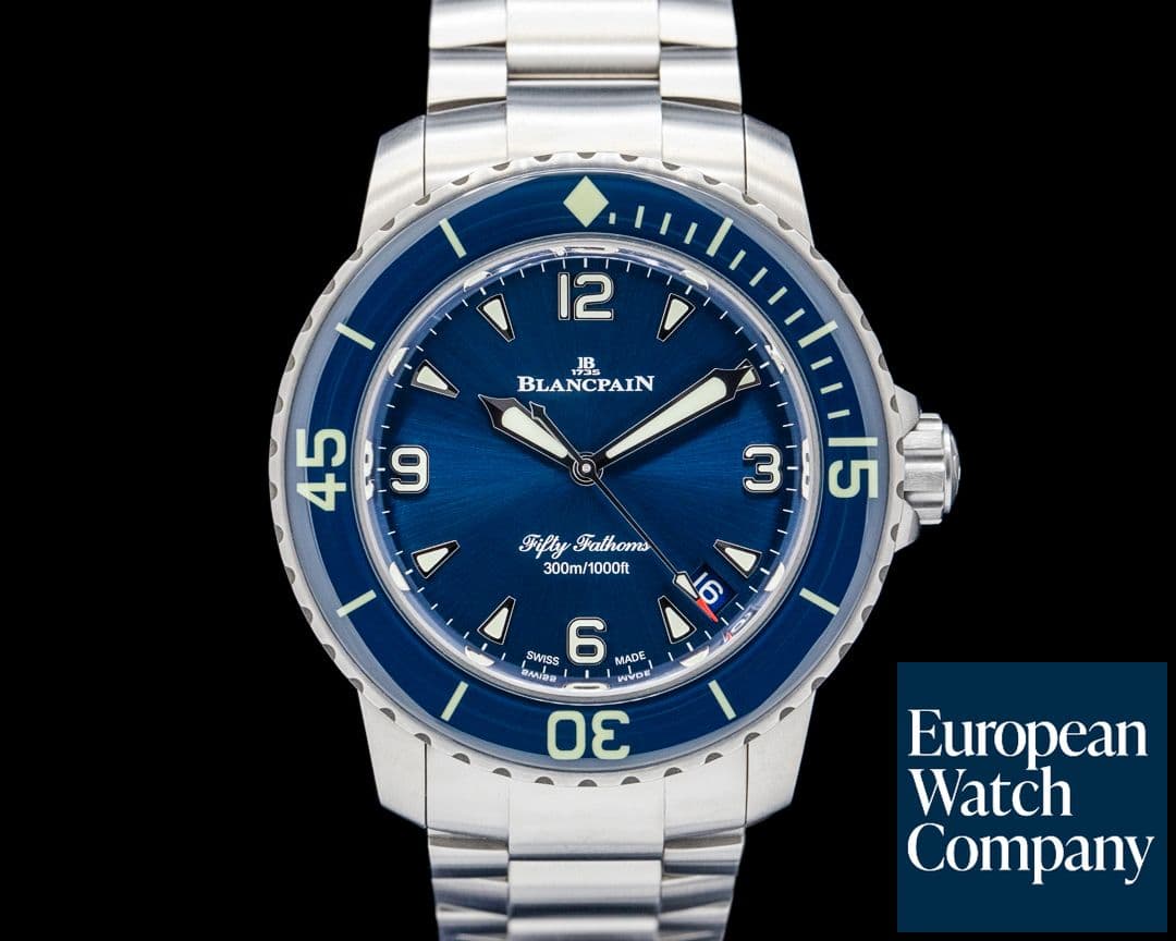 Image of Blancpain 5010 Fifty Fathoms Automatique Titanium Blue Dial