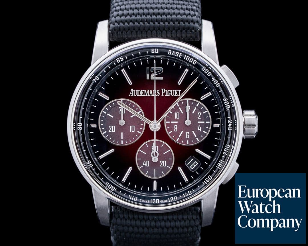 Image of Audemars Piguet 26393BC Code 11.59 Chronograph 18K White Gold Red Dial