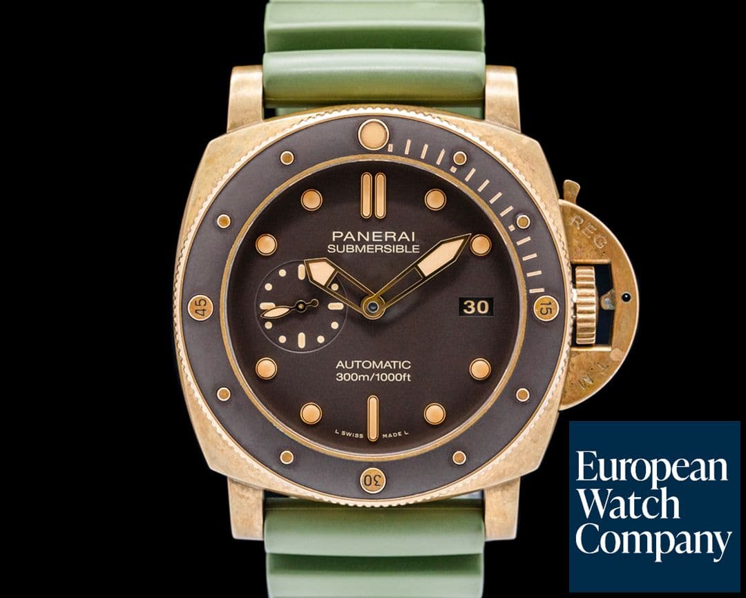 Image of Panerai PAM00968 Submersible Bronzo Brown Dial