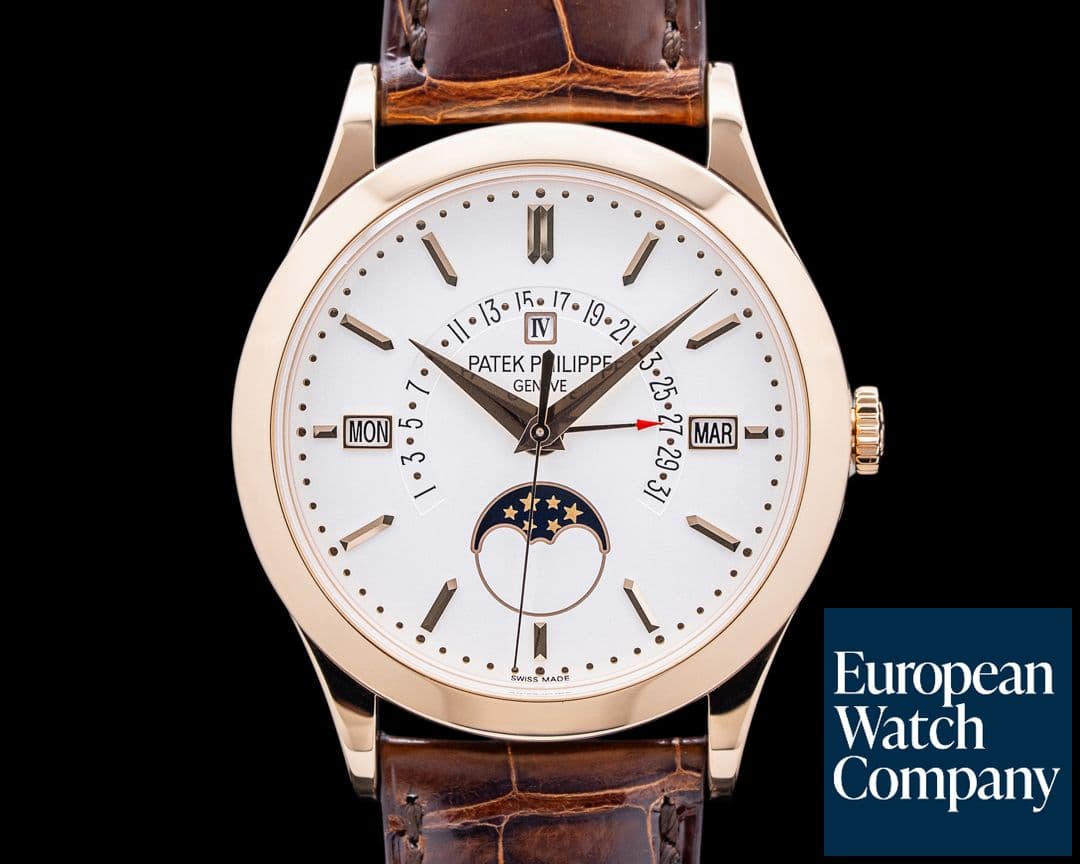 Image of Patek Philippe 5496R Perpetual Calendar Retrograde 18K Rose Gold Silver Dial