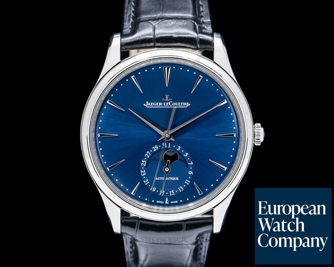 Image of Jaeger-LeCoultre Q1368480 Master Ultra Thin Moon SS Blue Dial