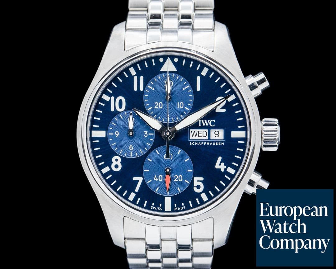 Image of IWC IW388102 Pilot's Watch Chronograph SS Blue Dial