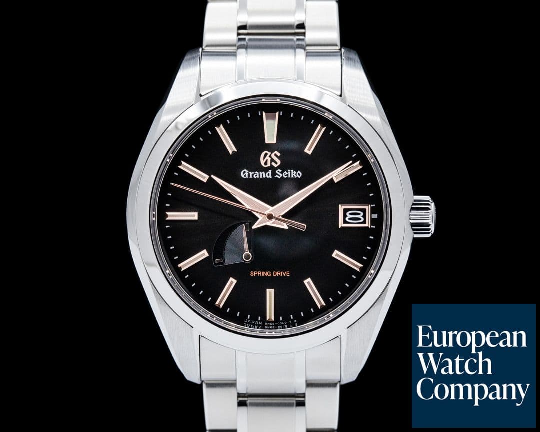 Image of Grand Seiko SBGA401 Heritage Collection Spring Drive Boutique SS Black Dial