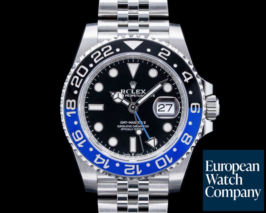 Image of Rolex 126710BLNR GMT-Master II "Batgirl" Jubilee SS Black Dial
