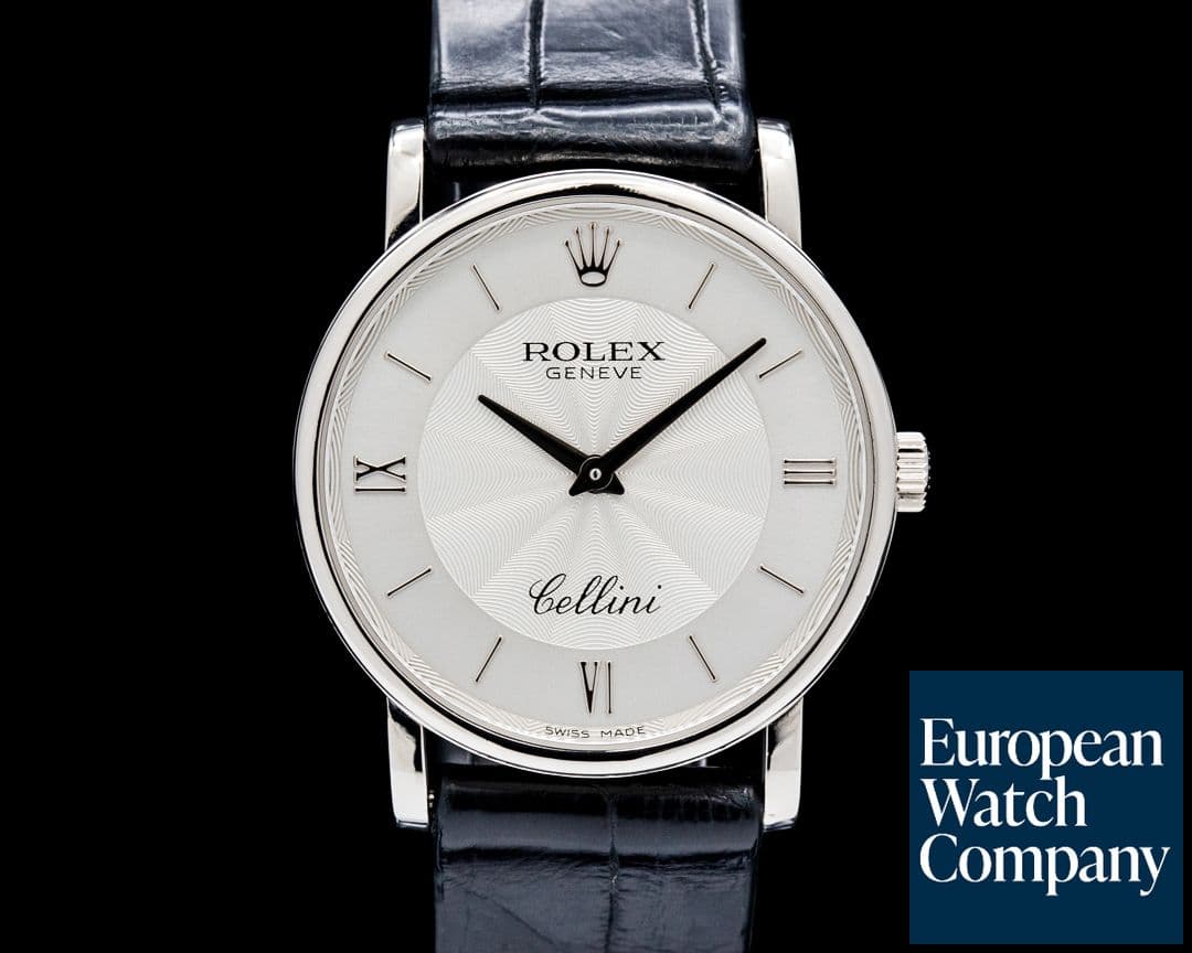 Image of Rolex 5115 Cellini Classic 18K White Gold Silver Dial  Circa. 2007