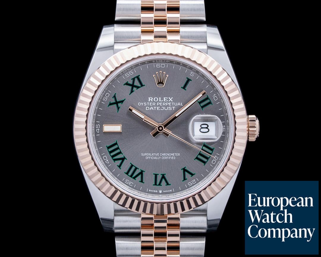 Image of Rolex 126331 Datejust 41 18K RG / SS "Wimbledon" Dial