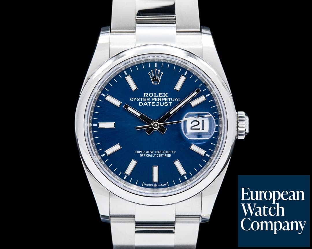 Image of Rolex 126200 Datejust 36MM SS Blue Dial