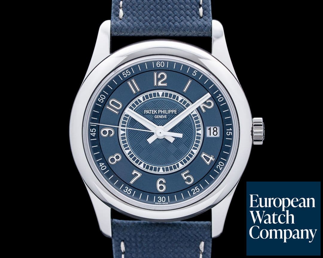 Image of Patek Philippe 6007A-001 Calatrava SS Blue Carbon Dial LIMITED