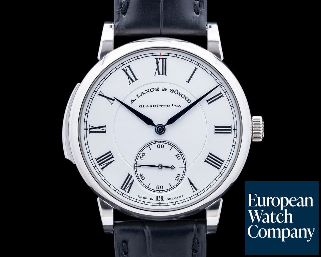 Image of A. Lange & Söhne 606.079 Richard Lange Minute Repeater Platinum White Dial RARE