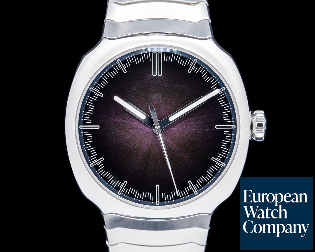 Image of H. Moser and Cie. 6201-1201 Streamliner Centre Seconds SS Purple Haze Dial