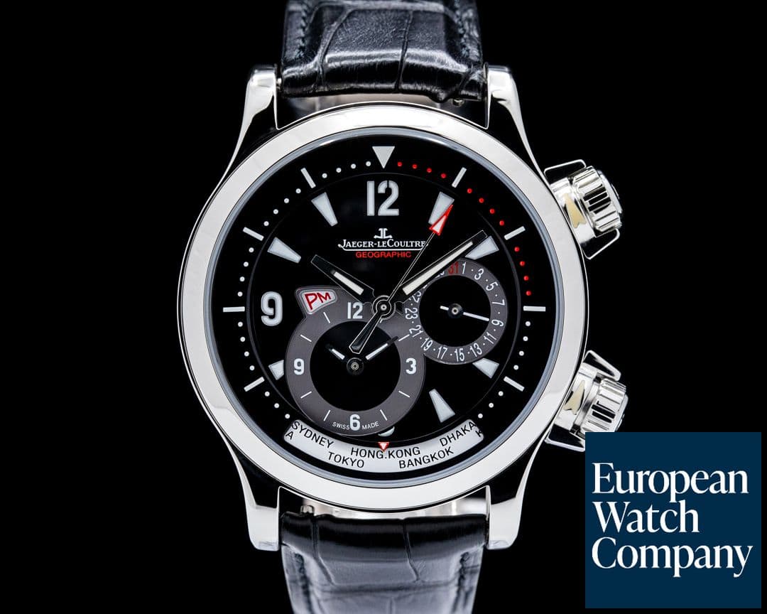 Image of Jaeger-LeCoultre Q1718470 Master Compressor Geographic SS Black Dial