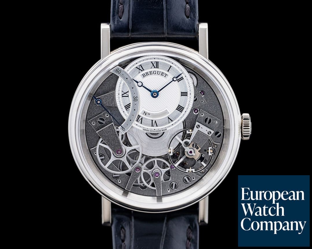Image of Breguet 7097BB Tradition Seconde Retrograde 18K White Gold Skeleton Dial