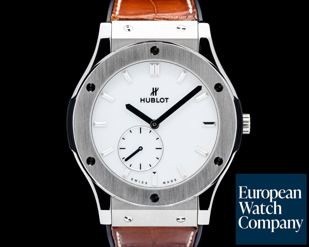 Image of Hublot Classic Fusion Ultra-Thin 45mm Titanium White Dial