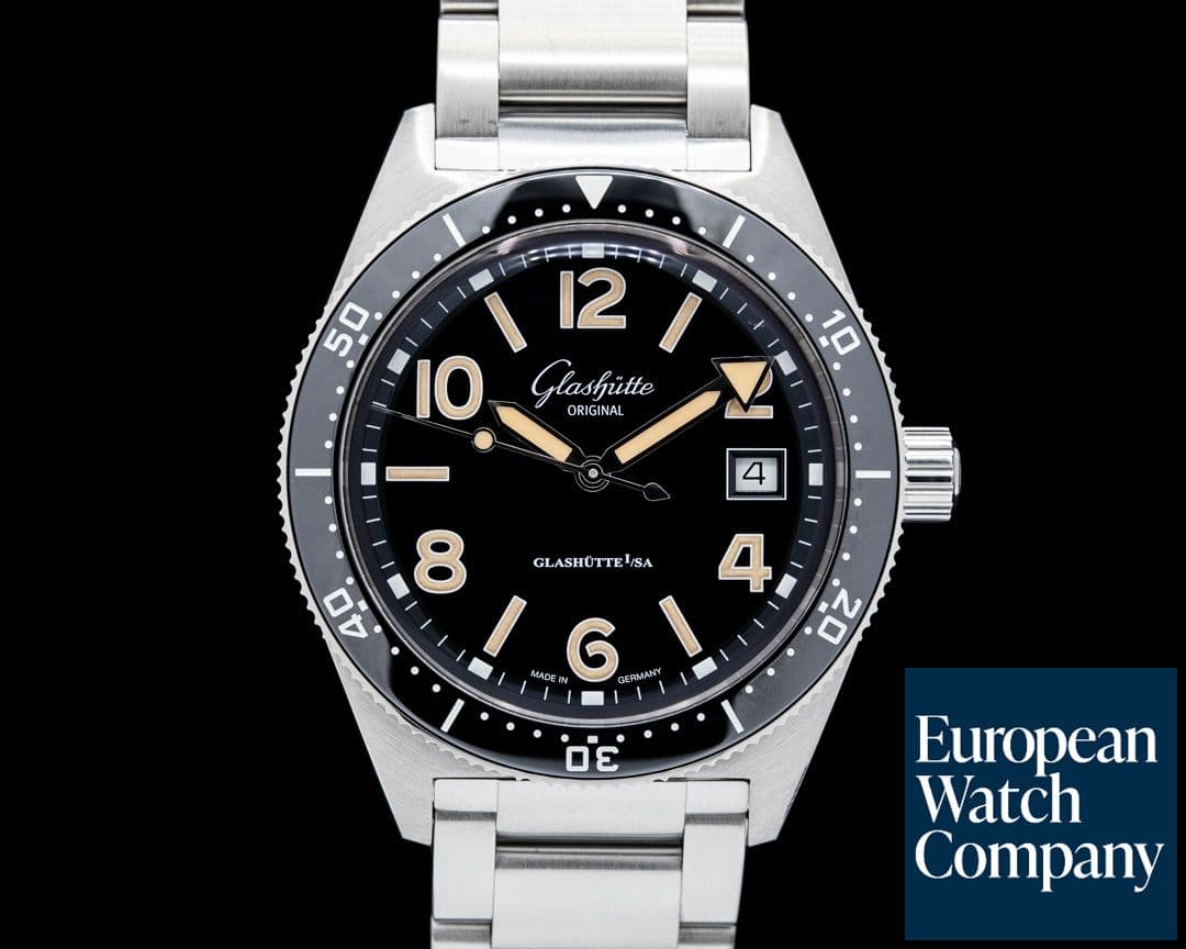 Image of Glashütte Original SeaQ SS Black Dial
