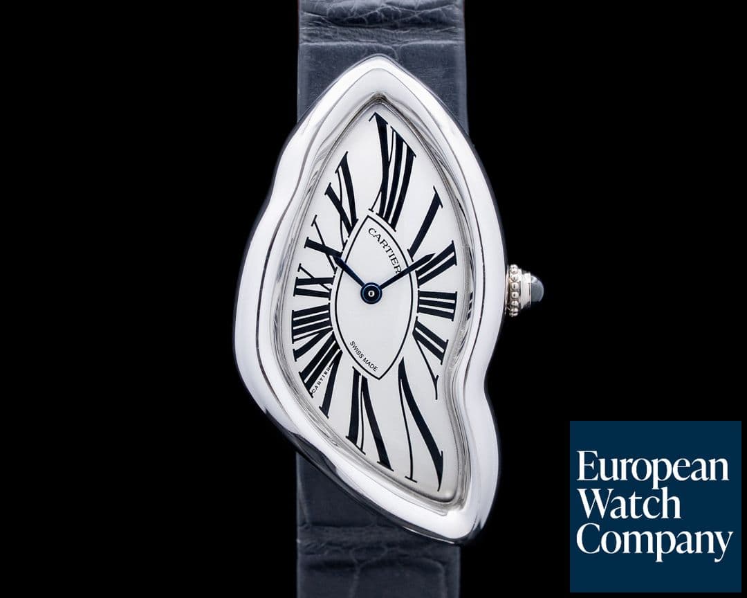 Image of Cartier WGCH0043 Crash "NSO" 18K White Gold Silver Dial RARE