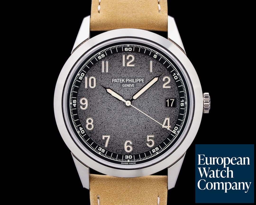 Image of Patek Philippe 5226G Calatrava 18K White Gold Charcoal Gray Textured Dial