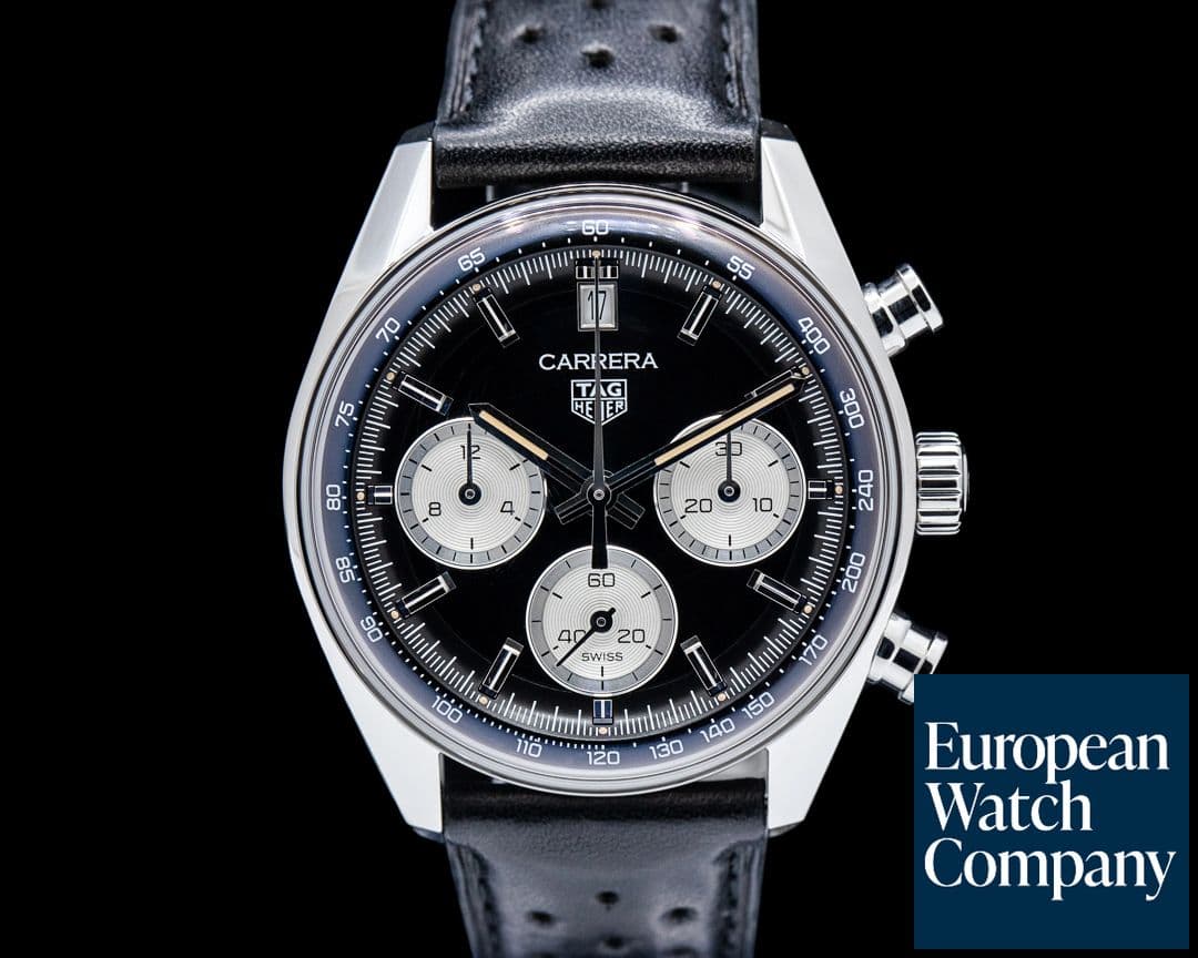 Image of TAG Heuer Carrera Chronograph SS Black Dial