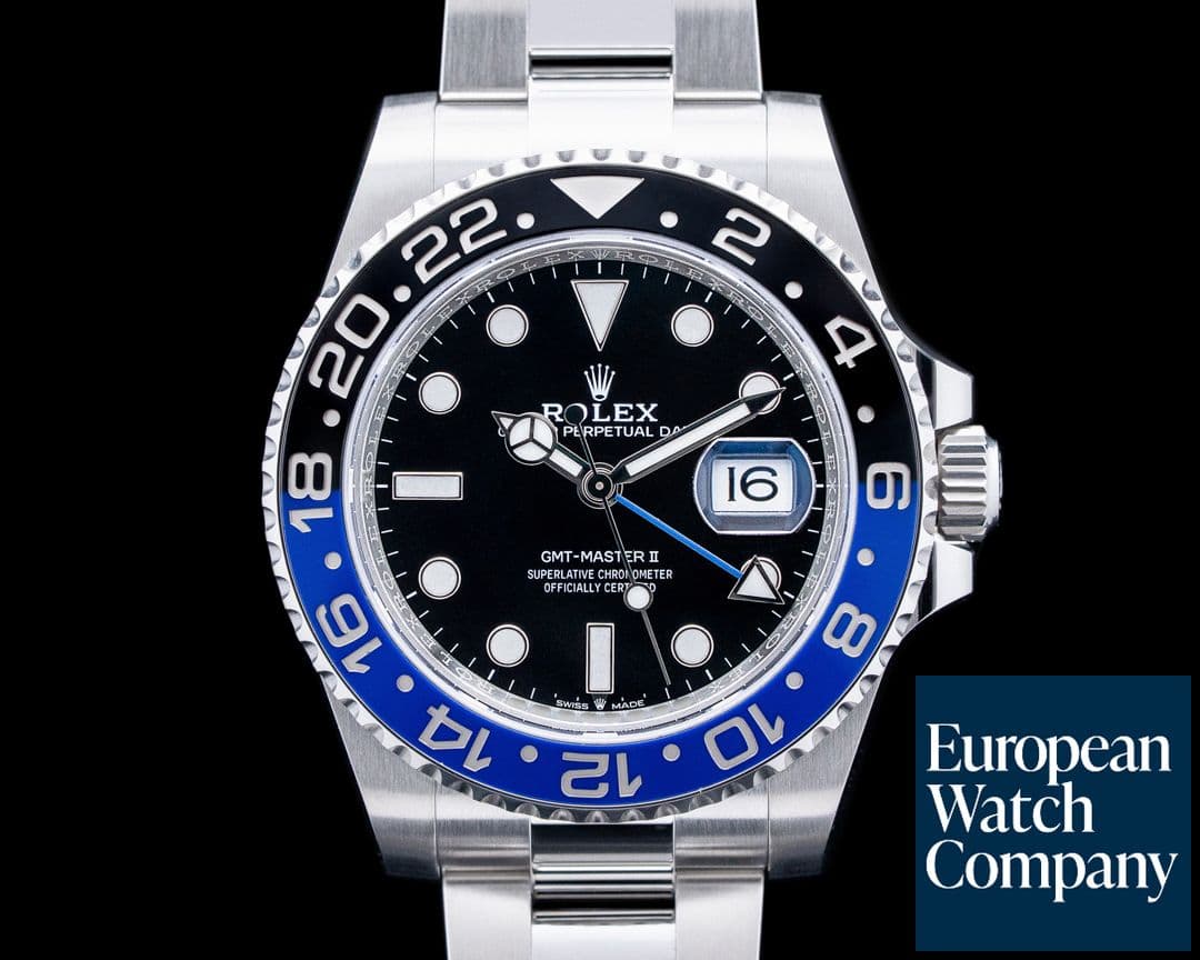 Image of Rolex 126710BLNR GMT-Master II "Batman" SS Black Dial