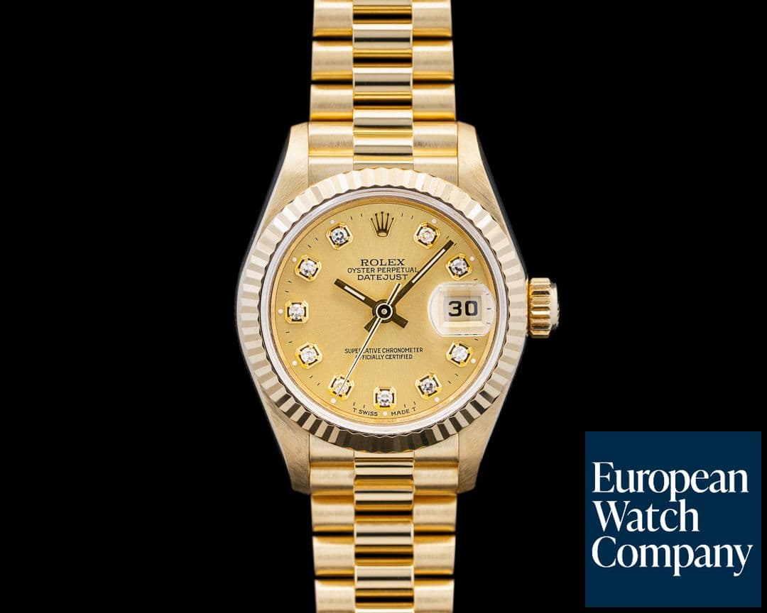 Image of Rolex 69178 Lady-Datejust 18K Yellow Gold Champagne Diamond Dial