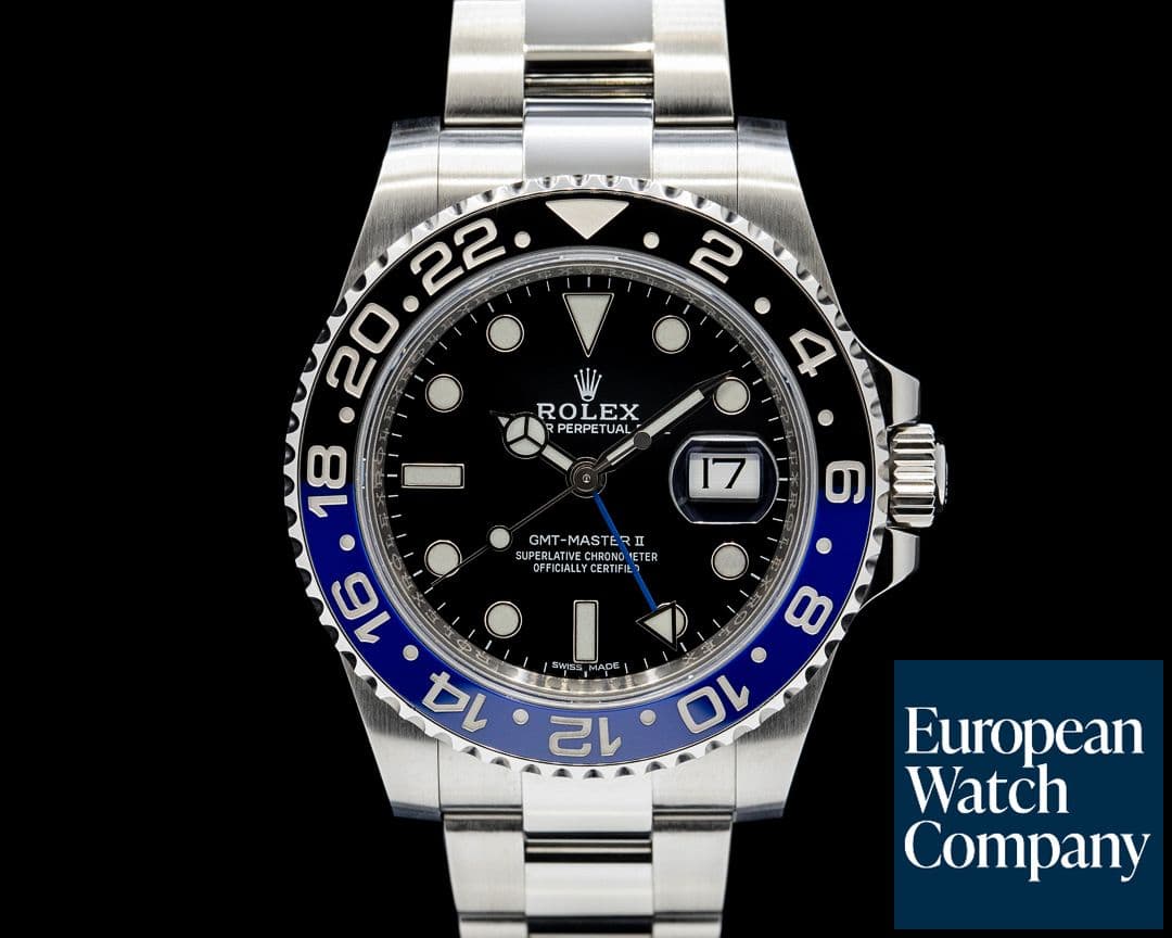Image of Rolex 116710BLNR GMT-Master II "Batman" SS Black Dial