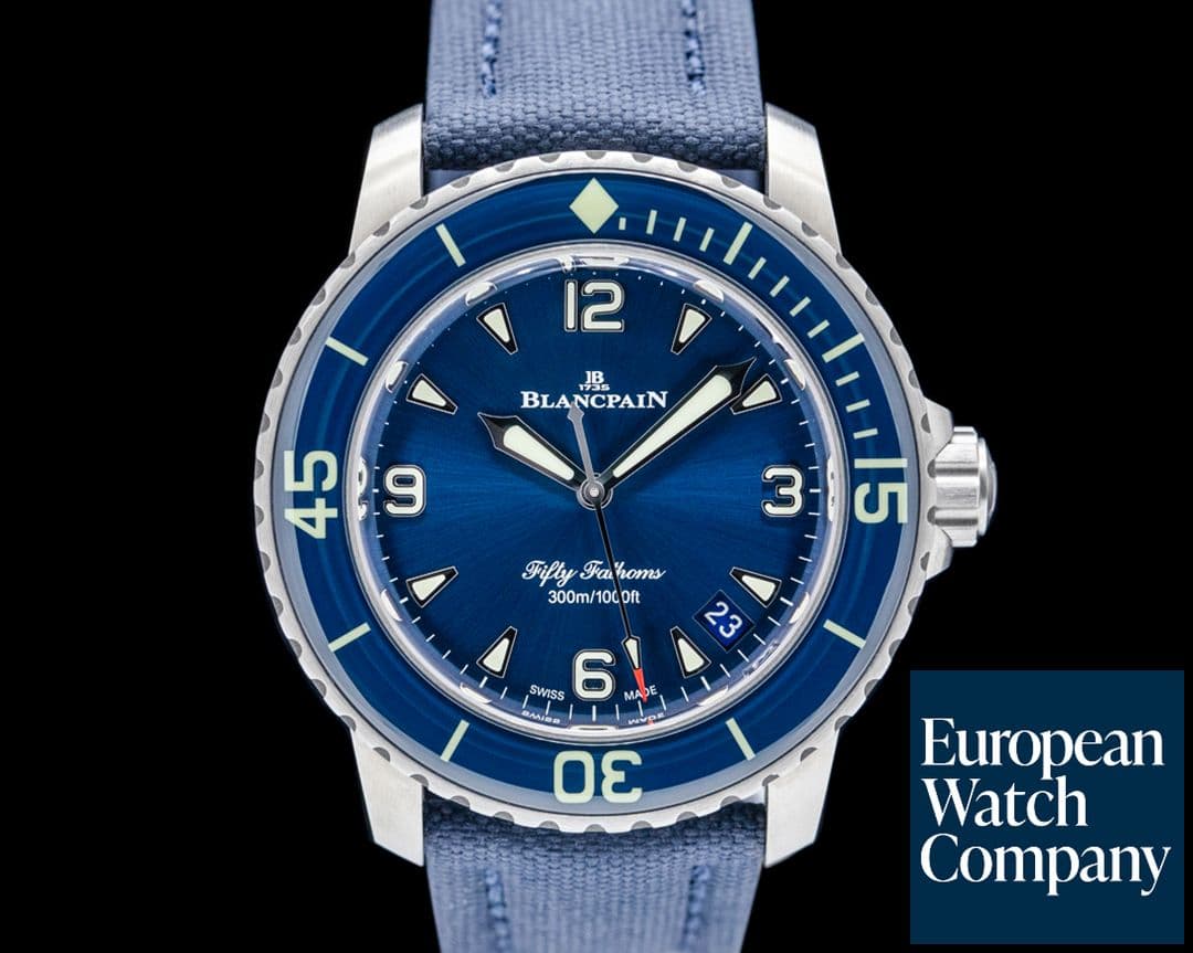 Image of Blancpain 5010 Fifty Fathoms Automatic Titanium Blue Dial 2025