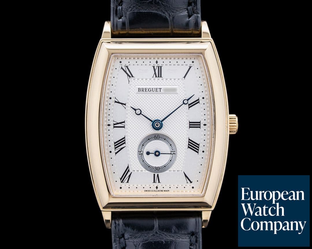 Image of Breguet 3670/8670 Heritage 18K Yellow Gold Silver Dial