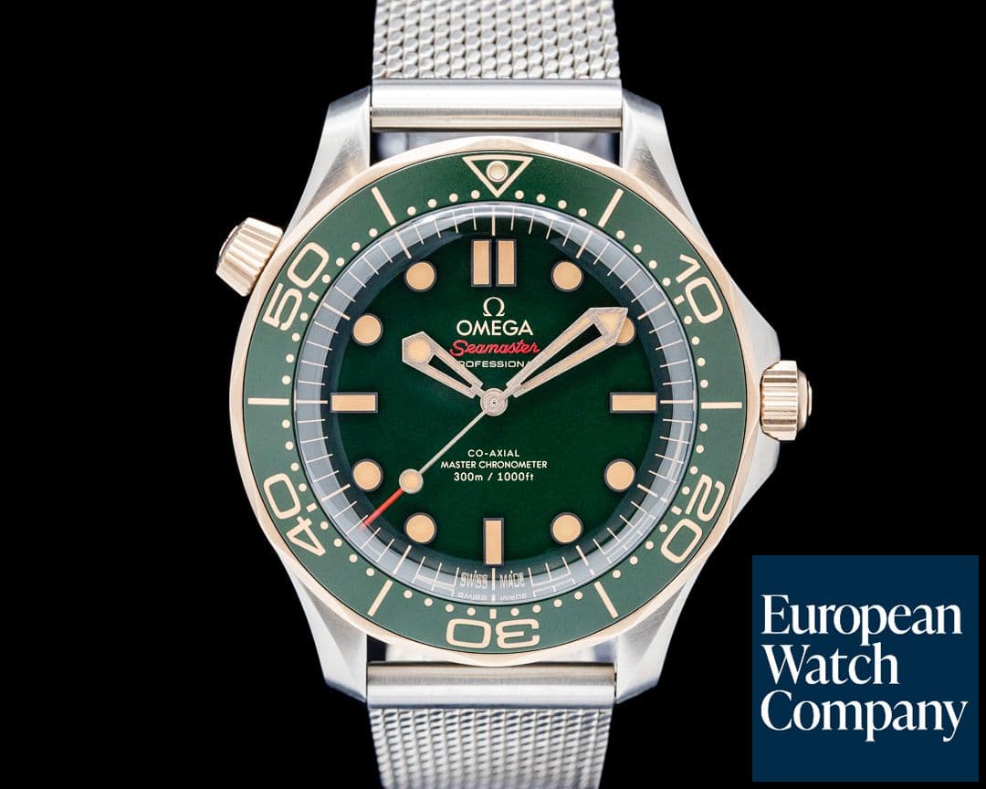 Image of Omega Seamaster Diver 300M Titanium Bronze Gold Green Dial 2026