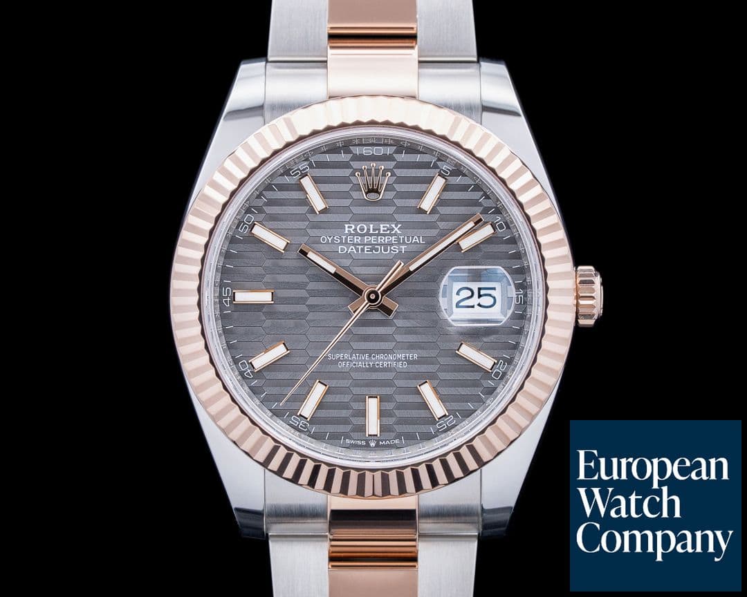 Image of Rolex 126331 Datejust 41 SS / 18K Rose Gold Slate Gray Dial
